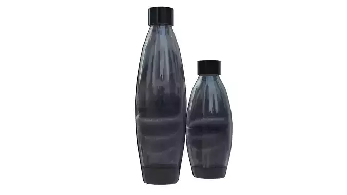 Low poly plastic bottles Low-poly 3D model