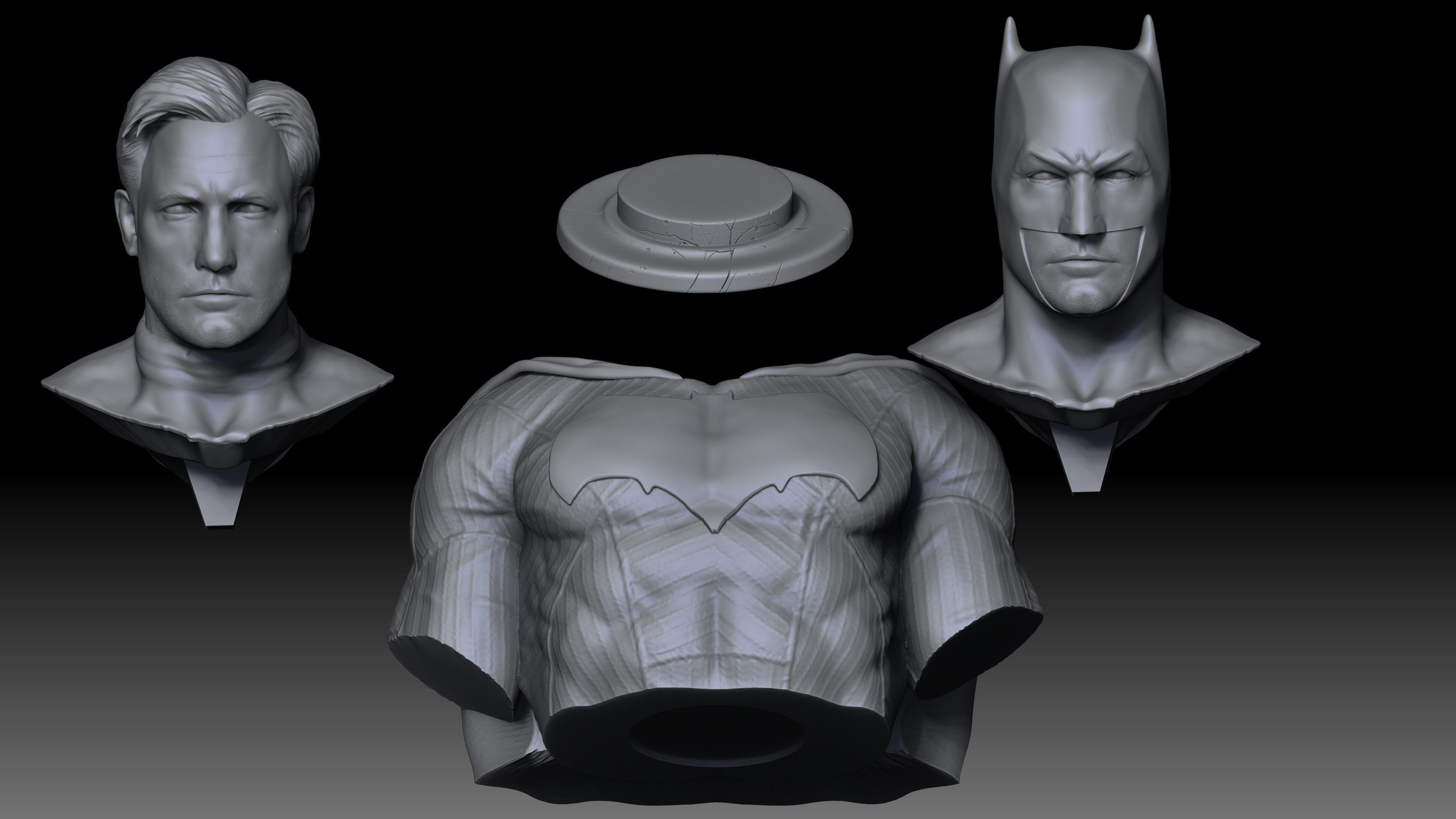 Bust Batman - 3D Print 3D print model_14
