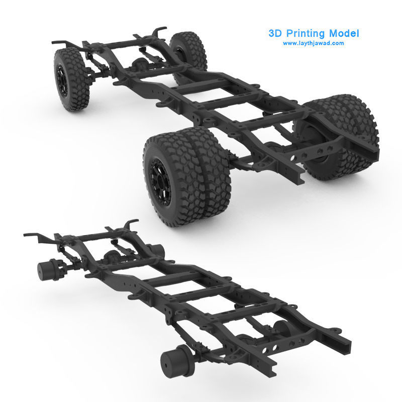 Chasis Chevy K30 3D print model_4