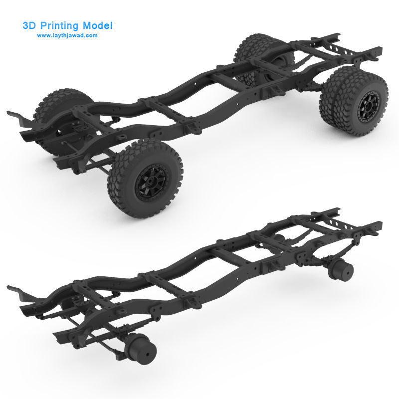 Chasis Chevy K30 3D print model_1