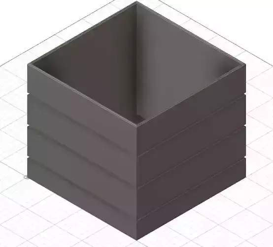 Vase Cube Model 3D