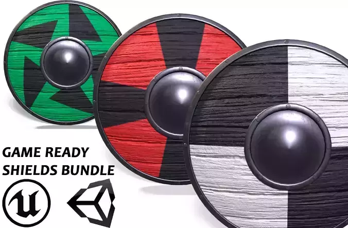 Shields bundle 3D Model Collection