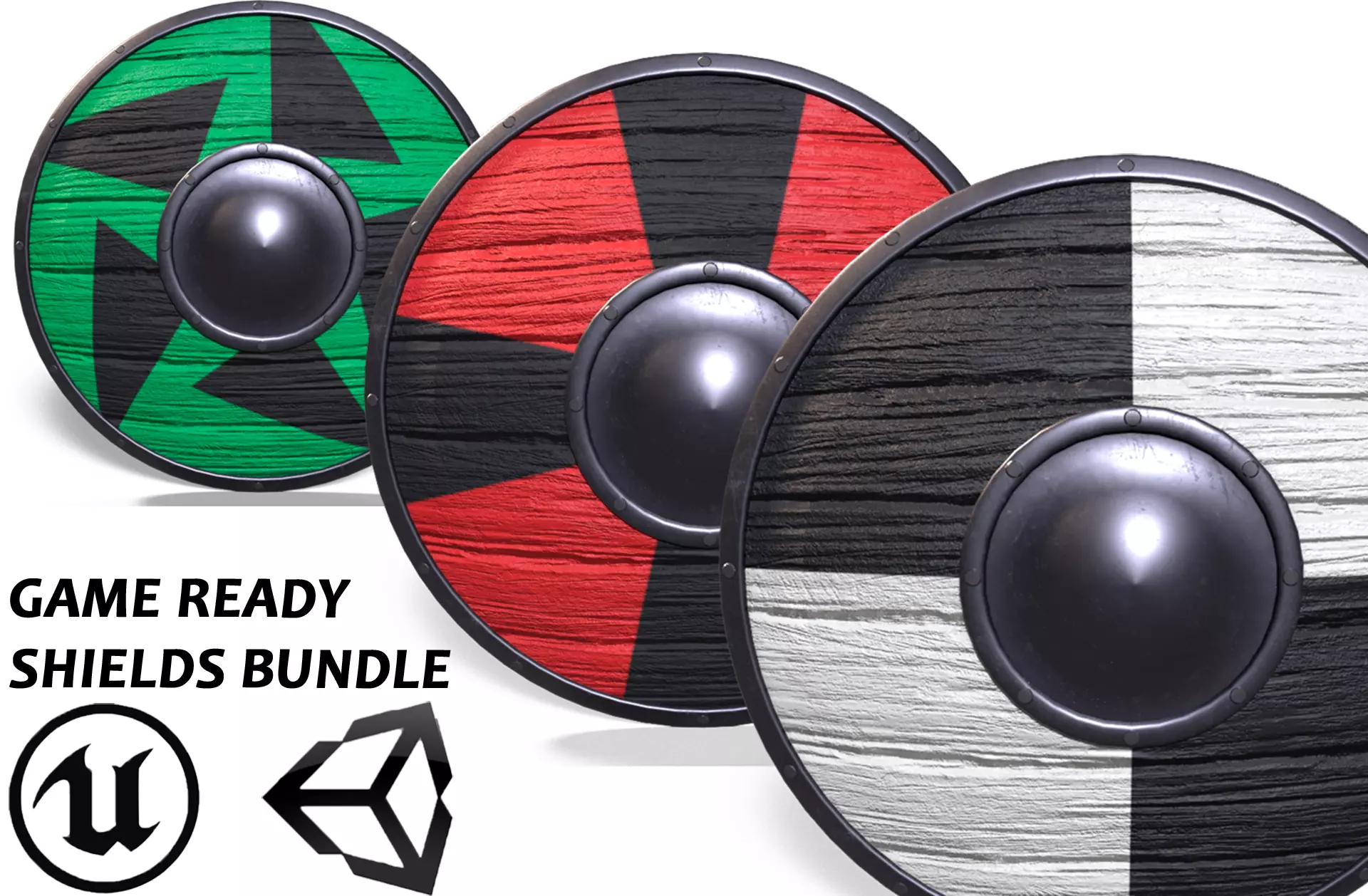 Shields bundle 3D Model Collection_0