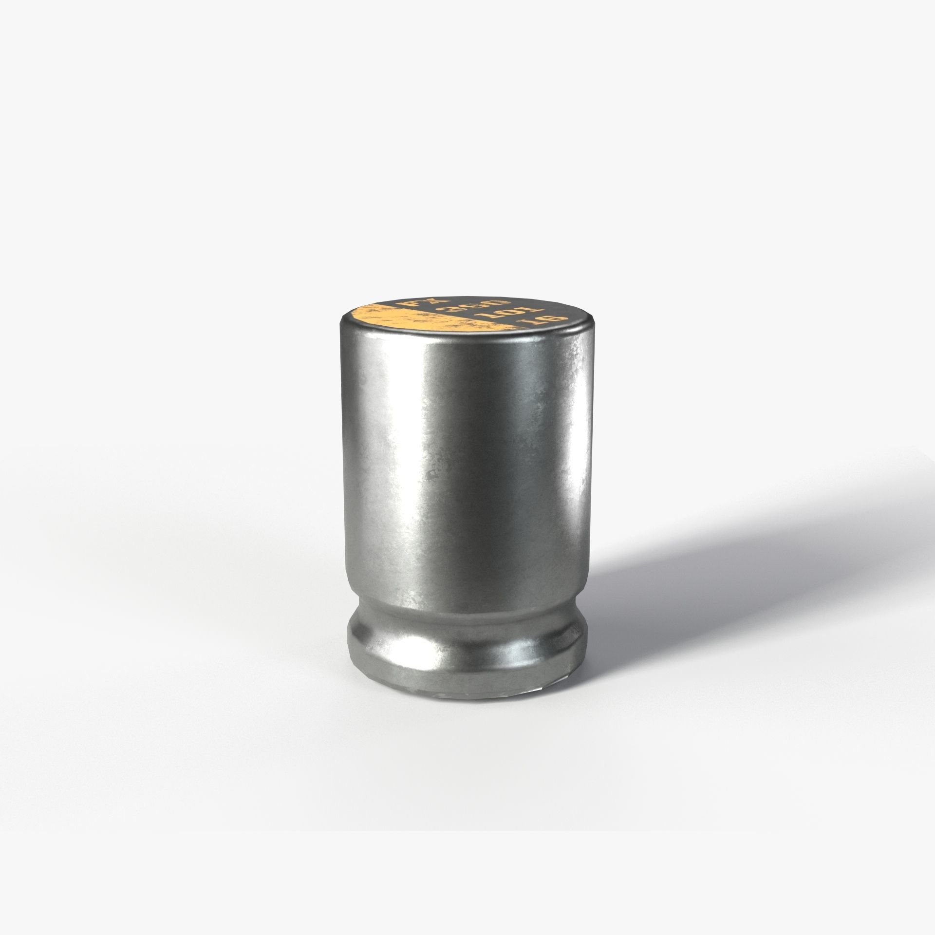 Capacitor with 2K PBR textures Low-poly 3D model_3