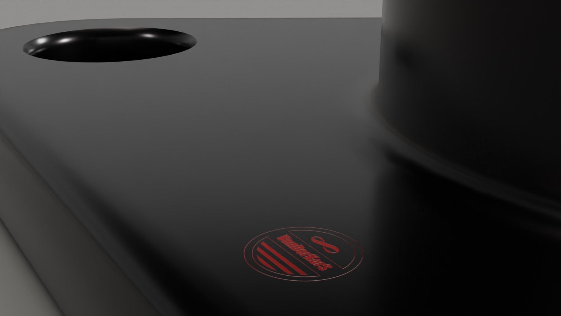   Triangular post retainer 3D model_7