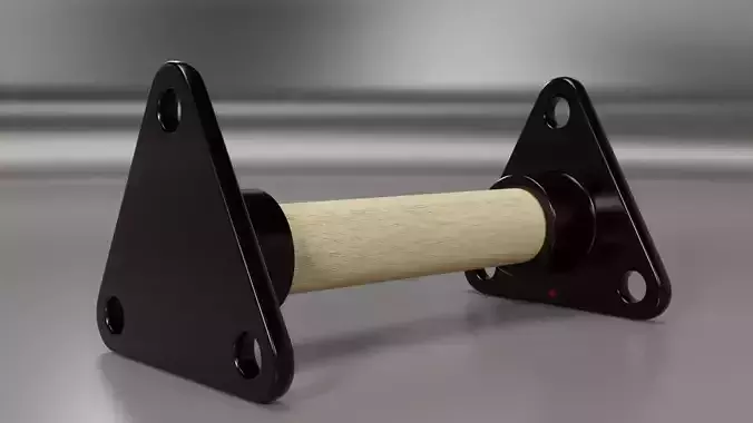   Triangular post retainer 3D model