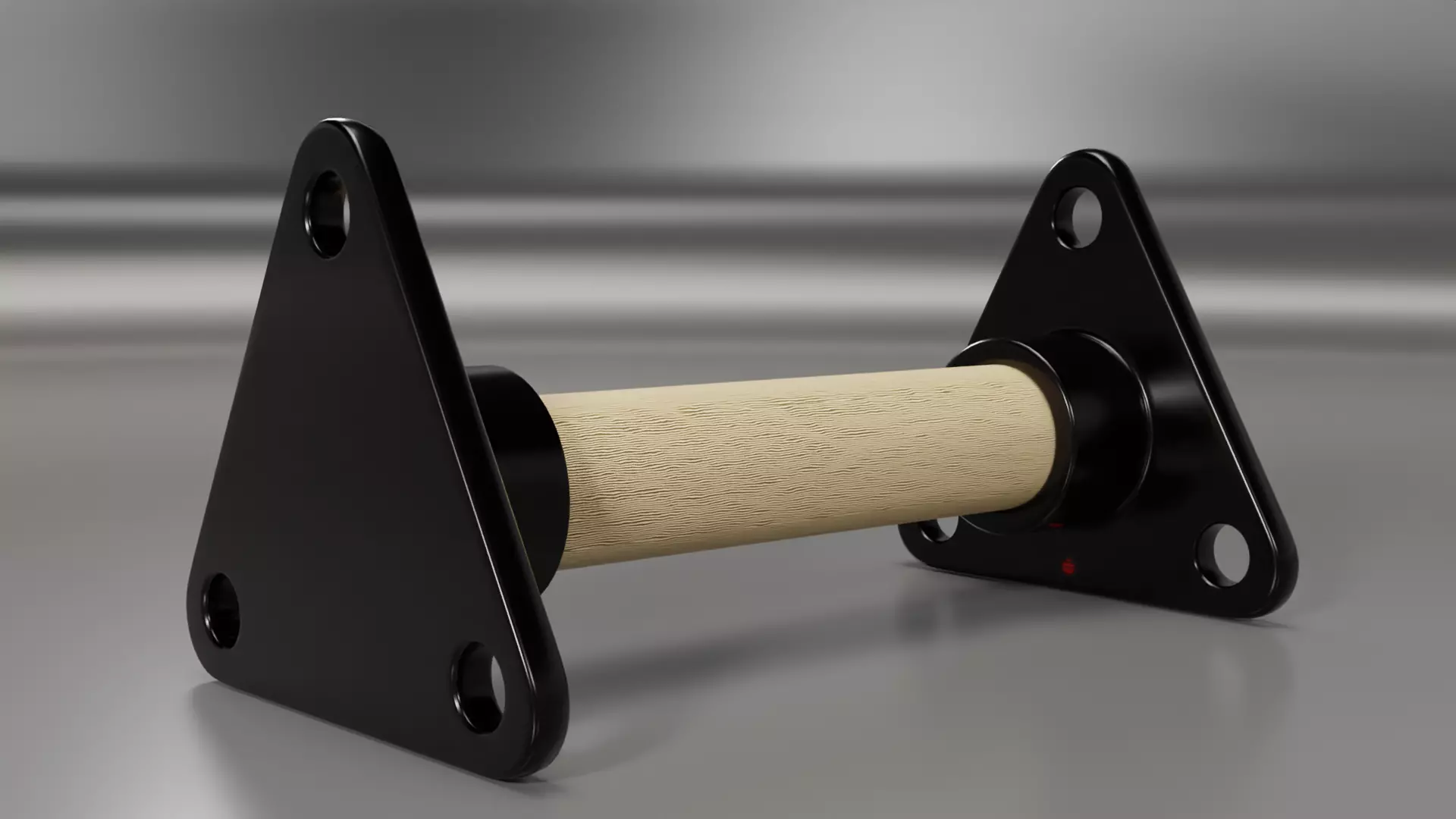   Triangular post retainer 3D model_0