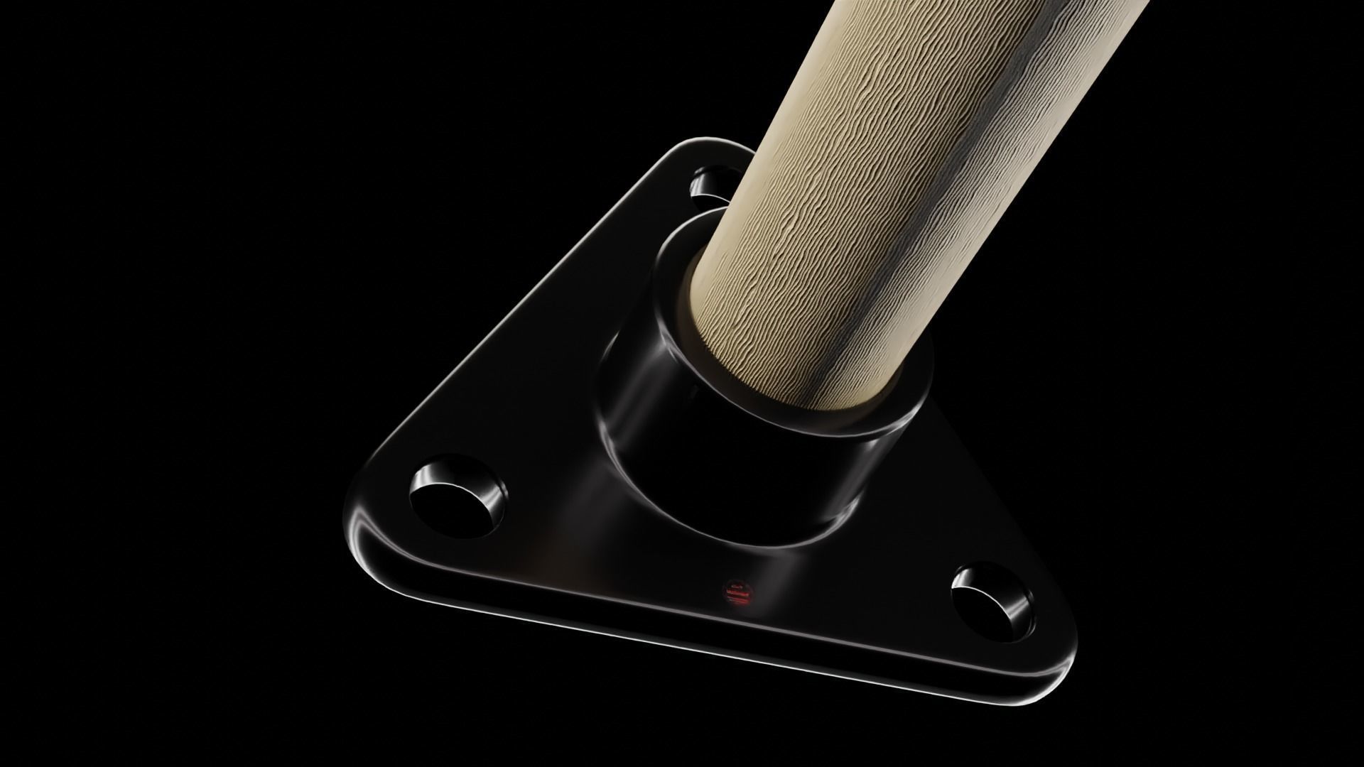   Triangular post retainer 3D model_14