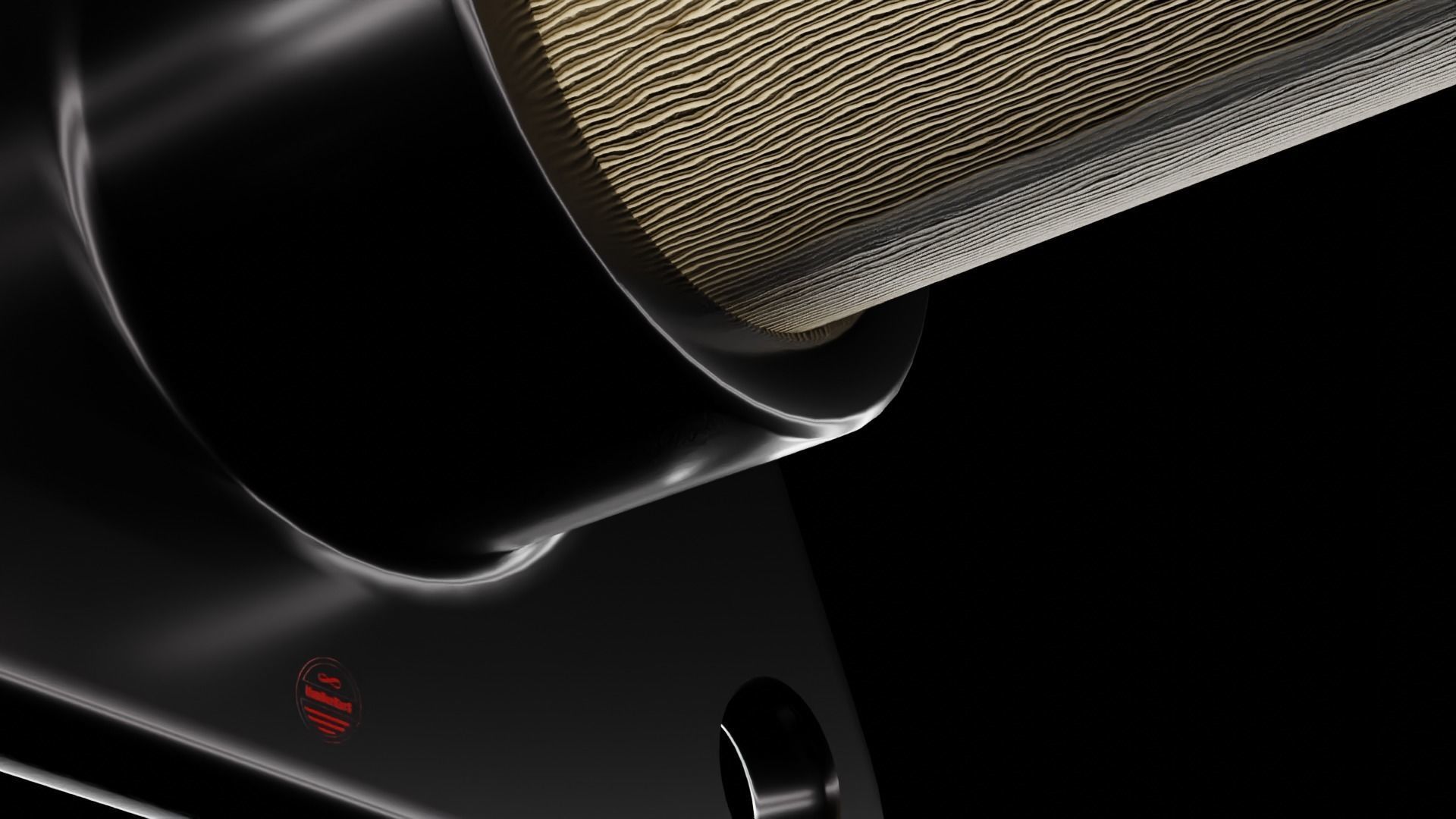   Triangular post retainer 3D model_15