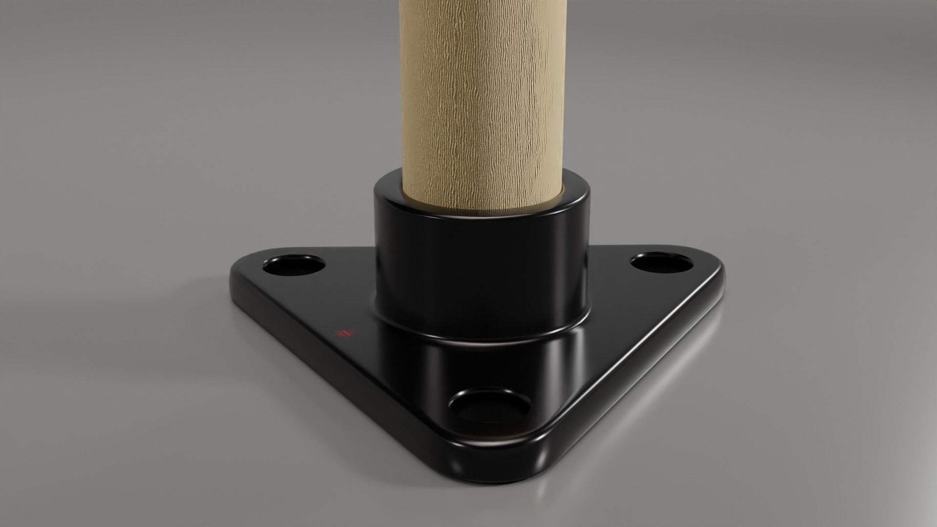   Triangular post retainer 3D model_8