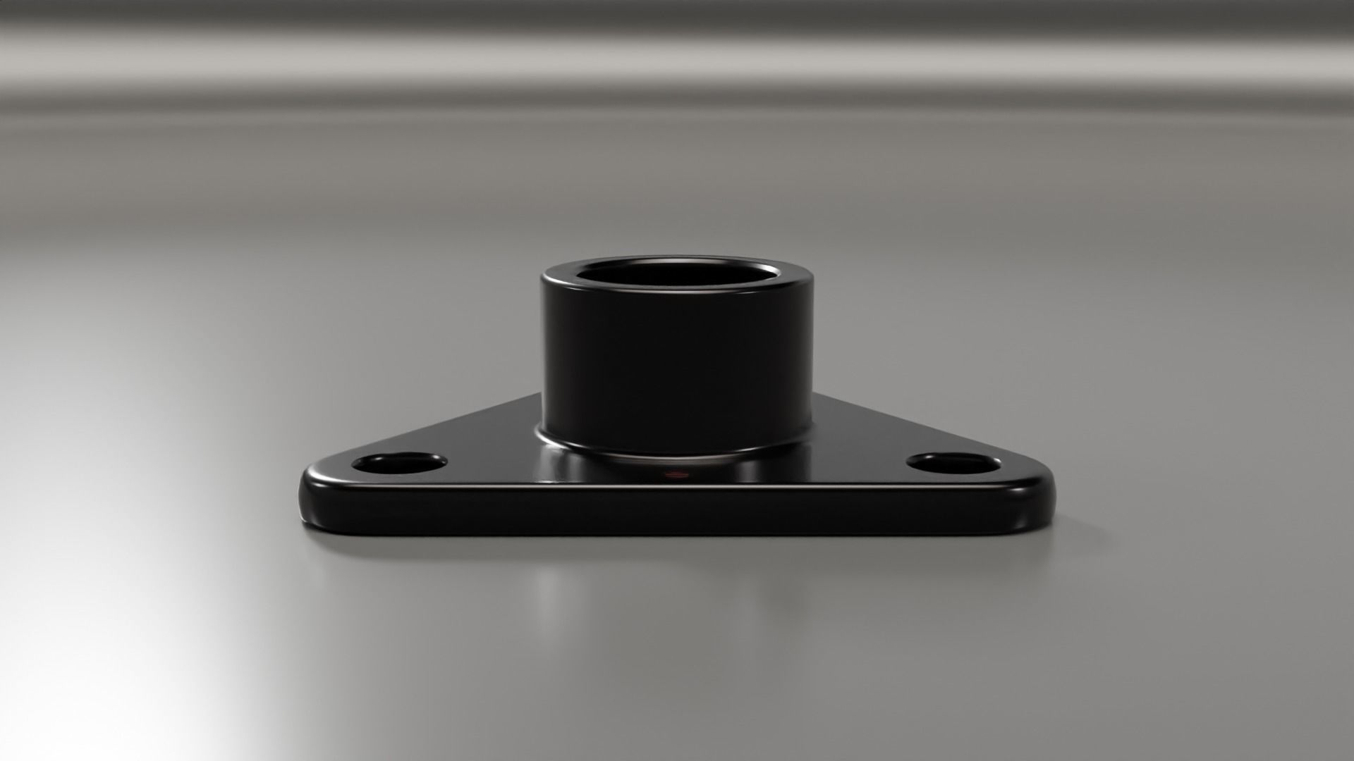   Triangular post retainer 3D model_4