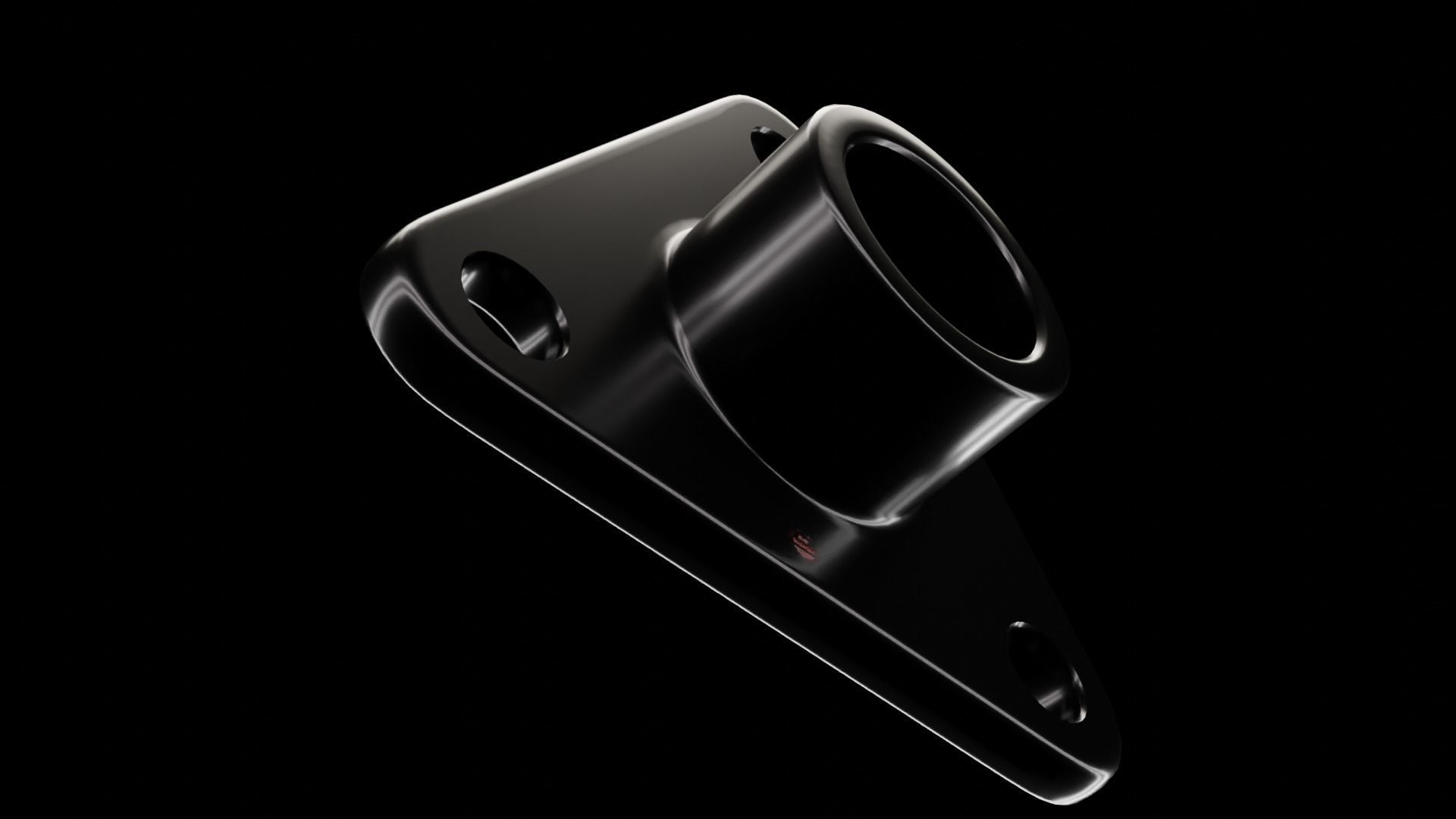   Triangular post retainer 3D model_12