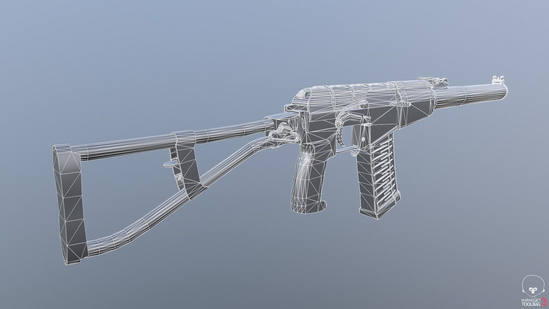 Assault Rifles Pack 3D Model Collection_21