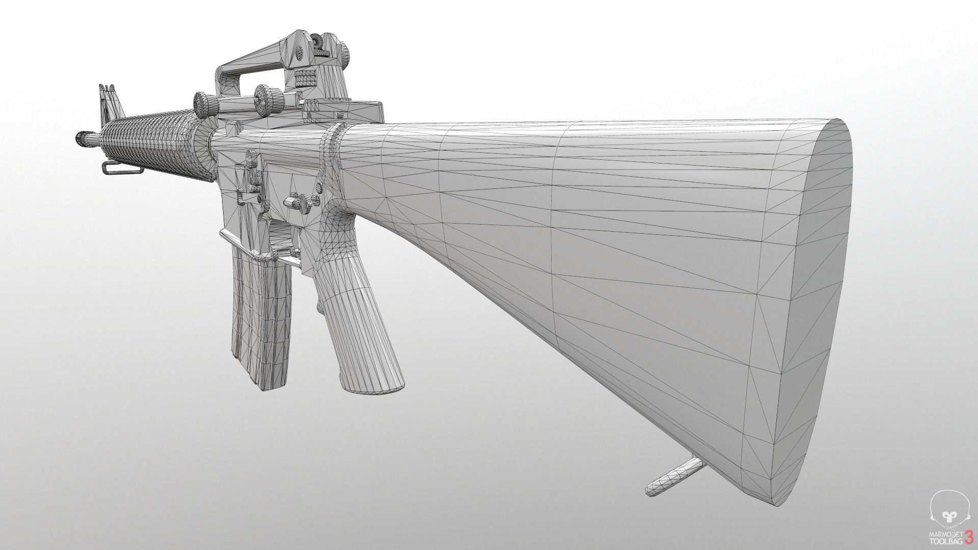 Assault Rifles Pack 3D Model Collection_19