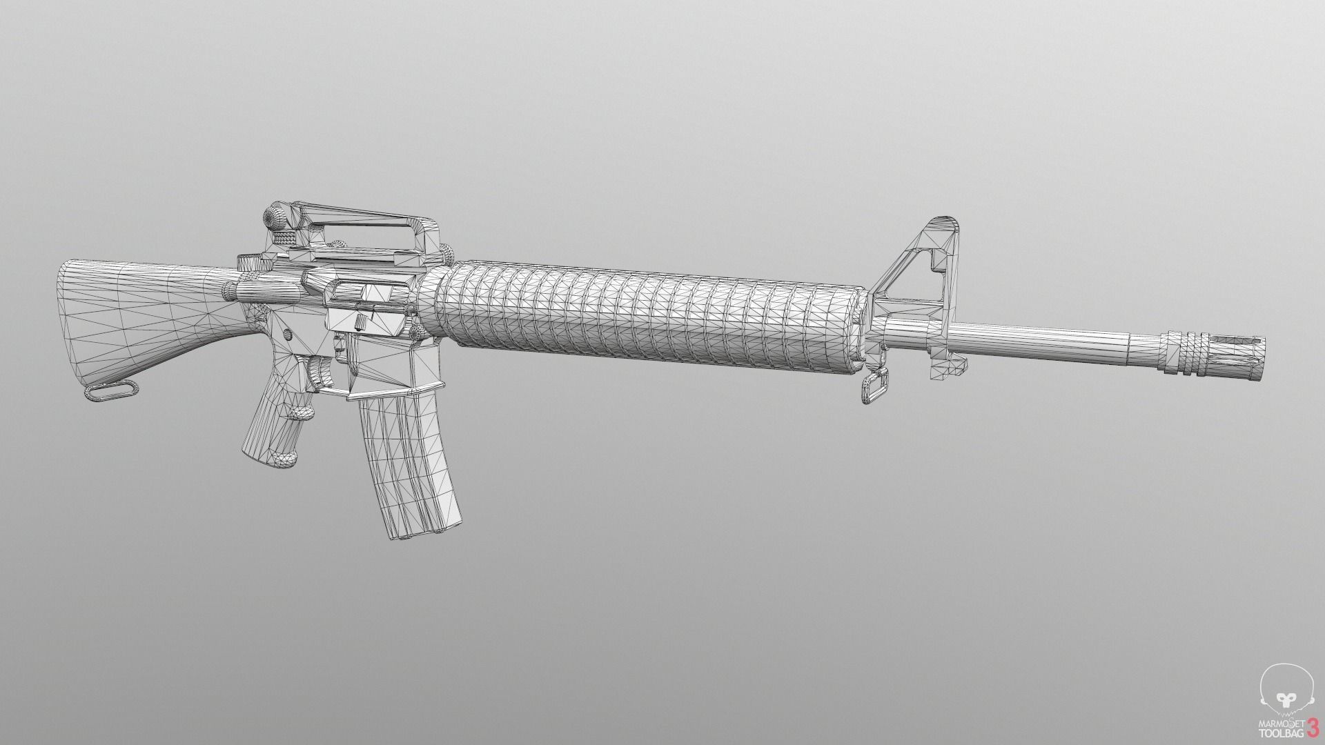 Assault Rifles Pack 3D Model Collection_18