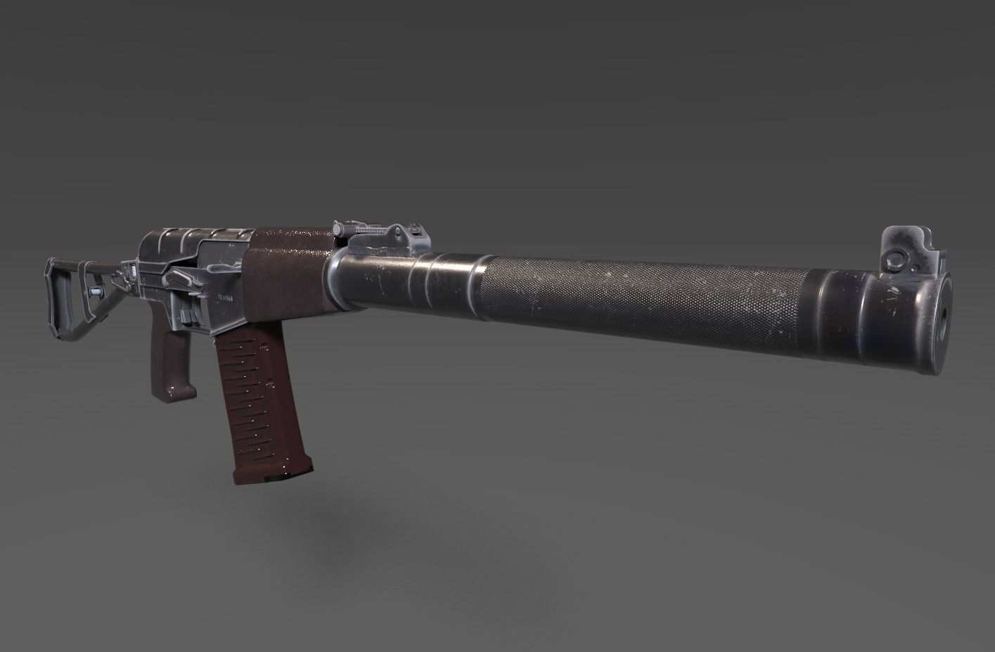Assault Rifles Pack 3D Model Collection_12