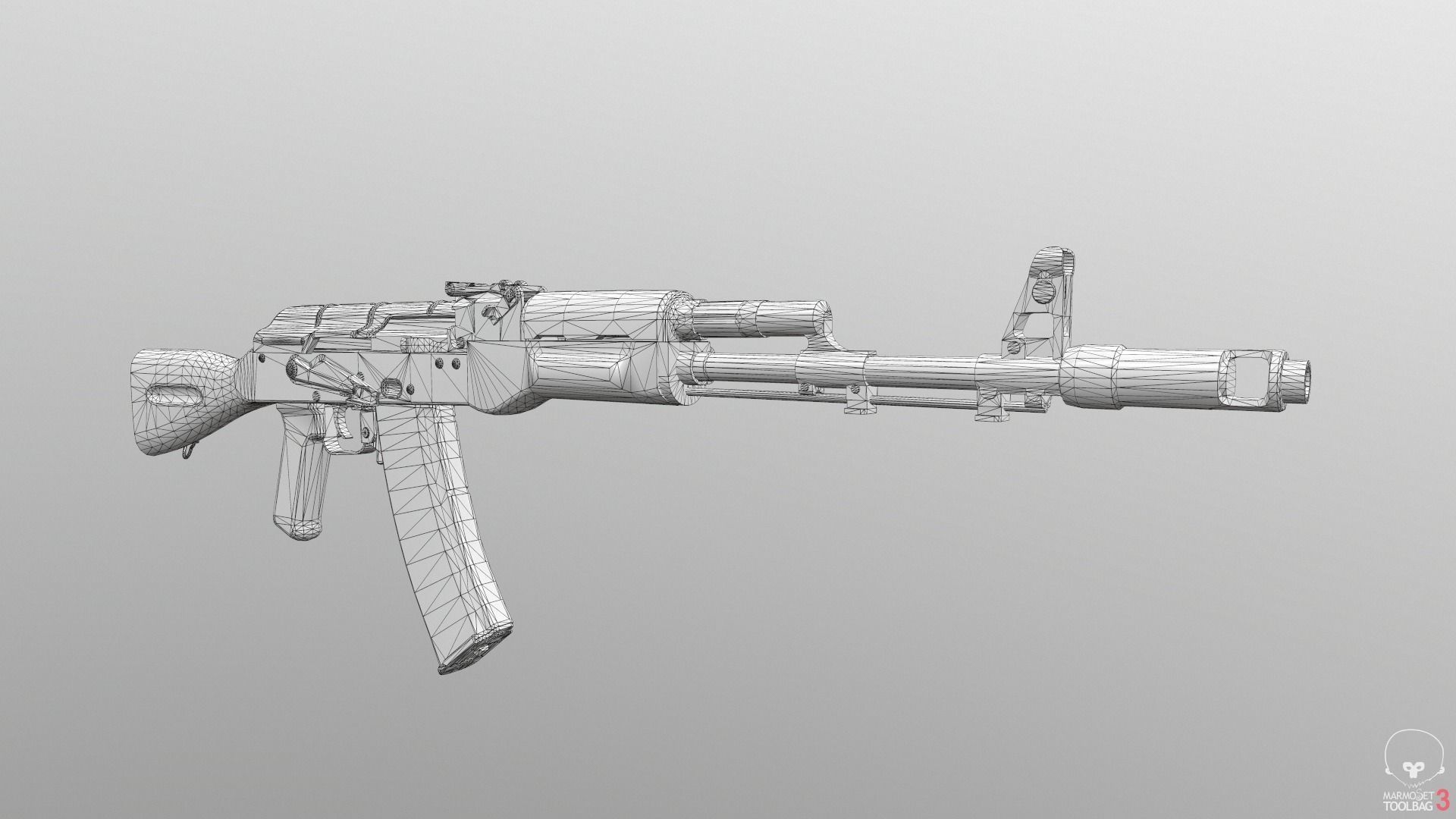 Assault Rifles Pack 3D Model Collection_16
