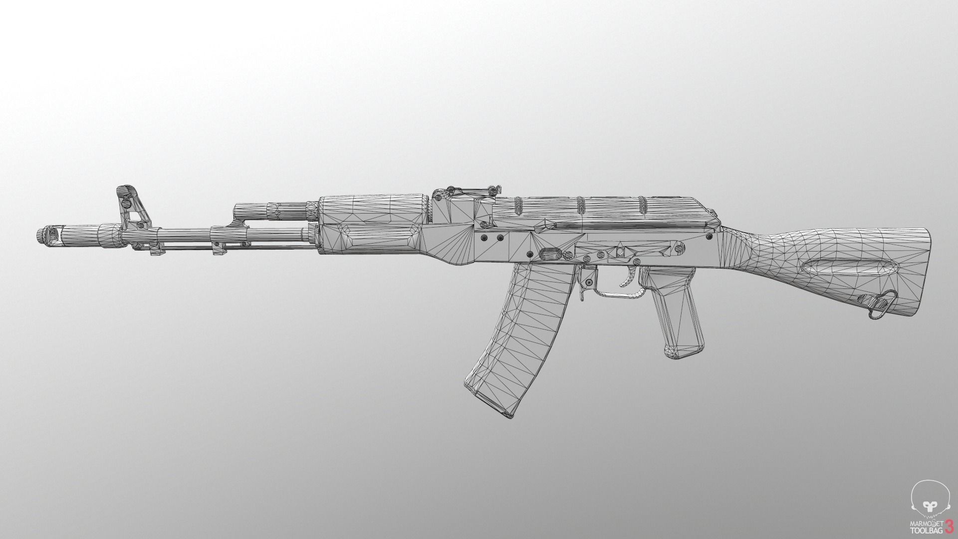 Assault Rifles Pack 3D Model Collection_17