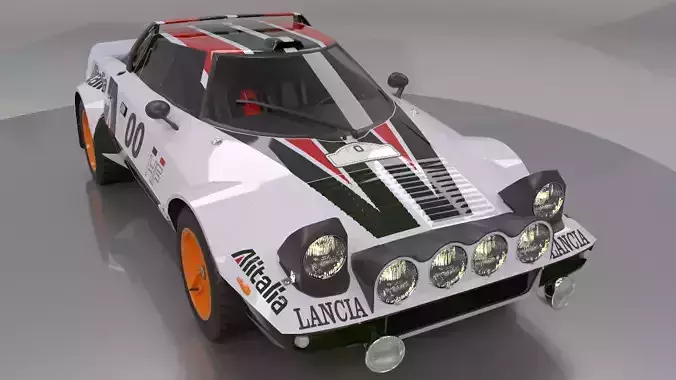 Lancia Stratos Low Poly