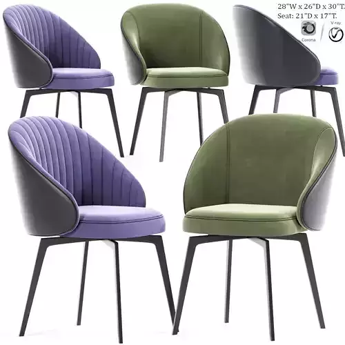 Amara Beige Chenille Dining Arm Chair