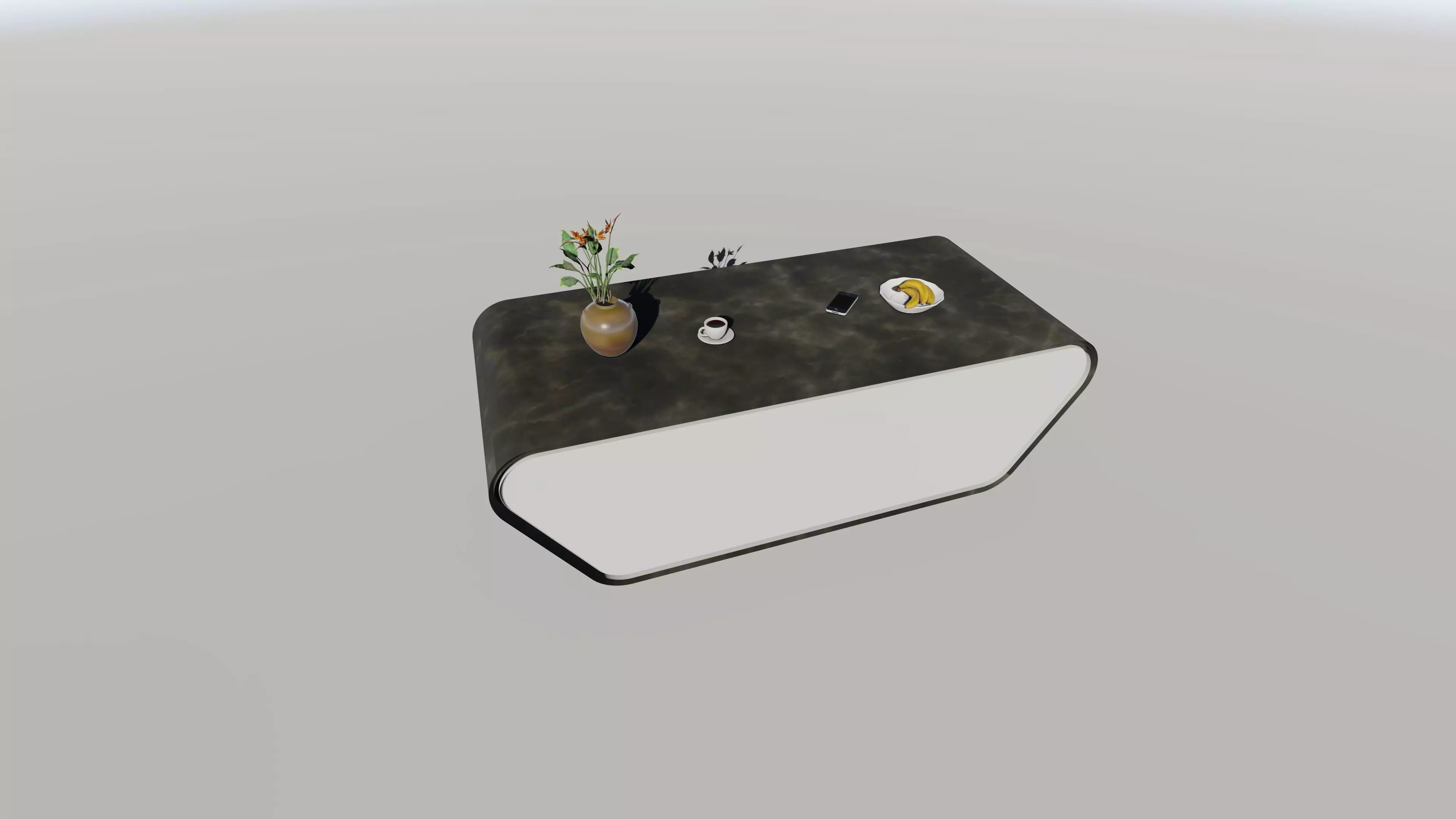 modern Table 3D model Low-poly 3D model_0