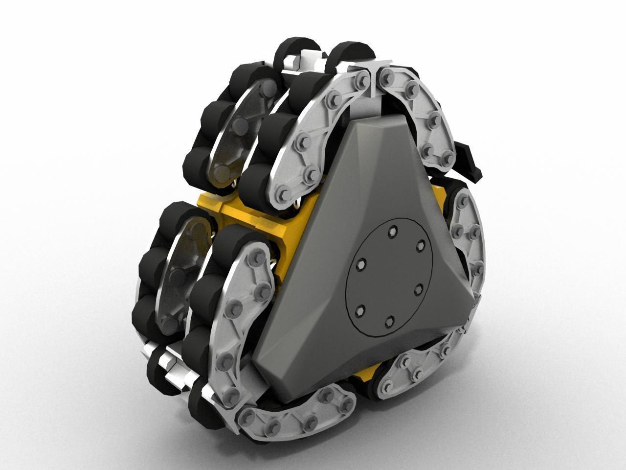 RWT Reconfigurable Wheel Track Low-poly 3D model_5