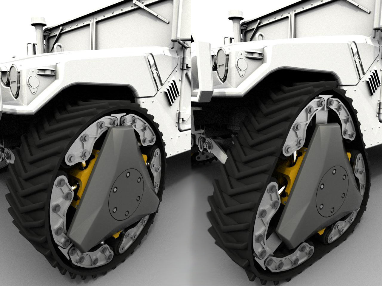 RWT Reconfigurable Wheel Track Low-poly 3D model_0