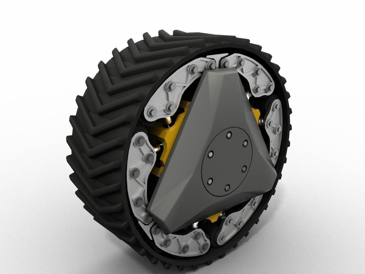 RWT Reconfigurable Wheel Track Low-poly 3D model_2