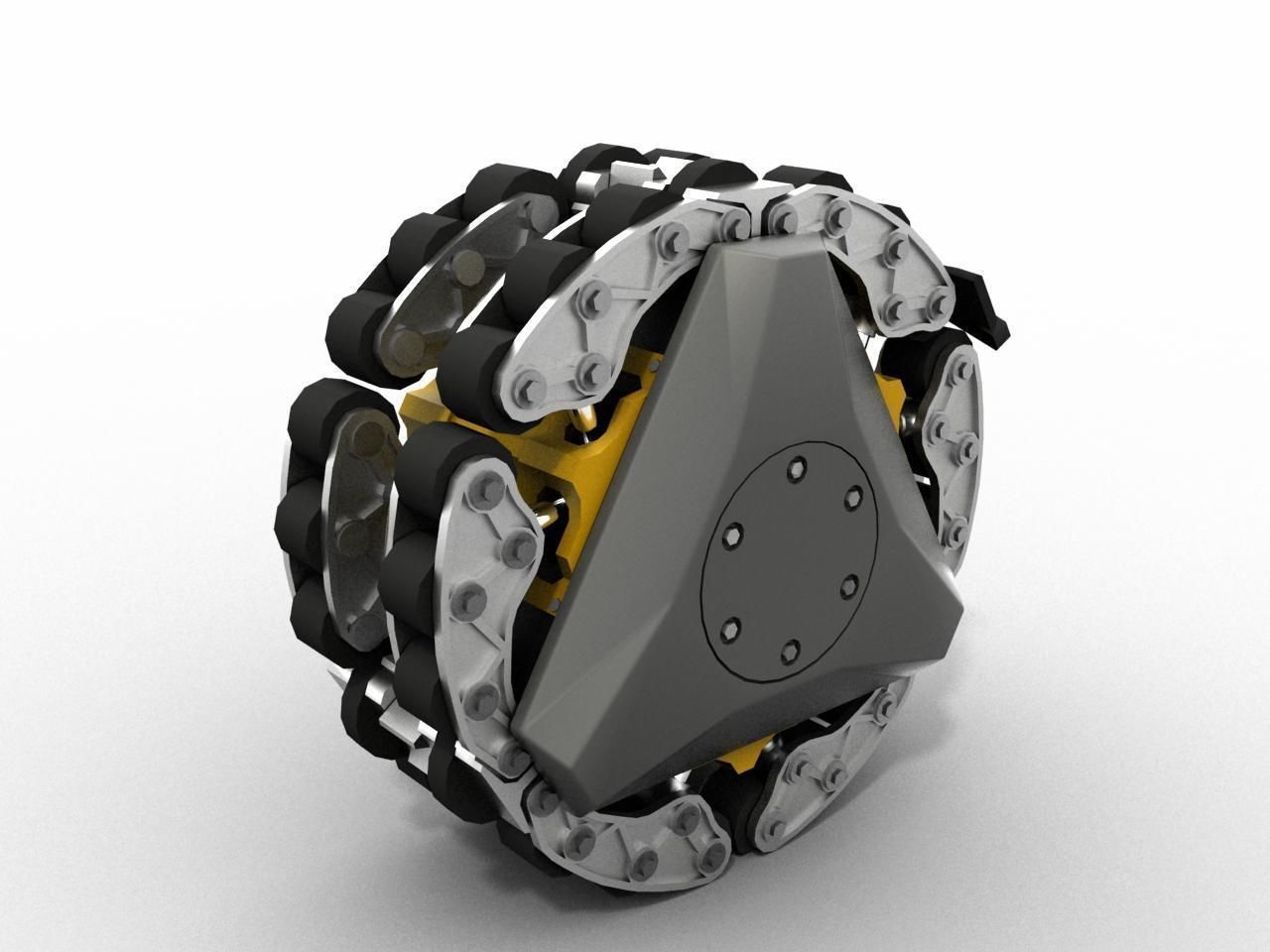 RWT Reconfigurable Wheel Track Low-poly 3D model_4