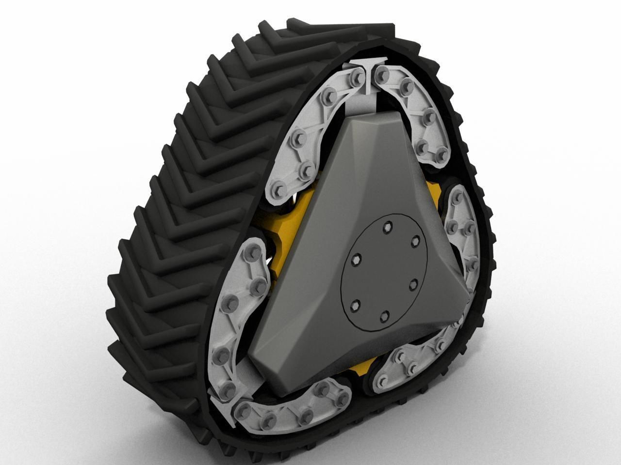 RWT Reconfigurable Wheel Track Low-poly 3D model_3
