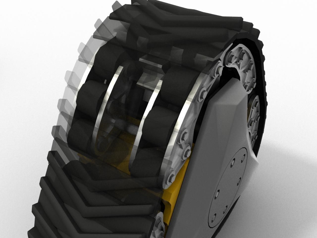 RWT Reconfigurable Wheel Track Low-poly 3D model_8