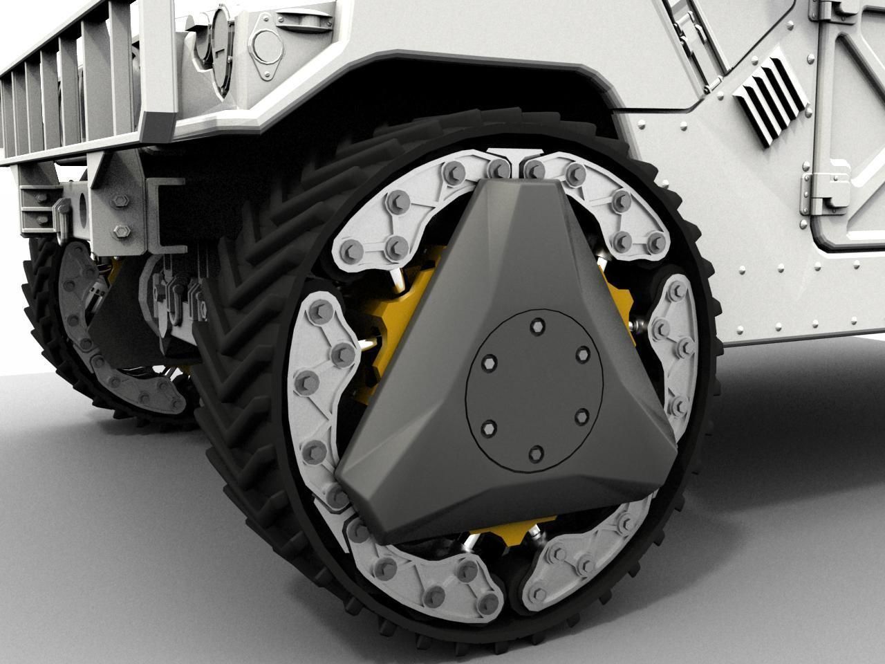 RWT Reconfigurable Wheel Track Low-poly 3D model_6