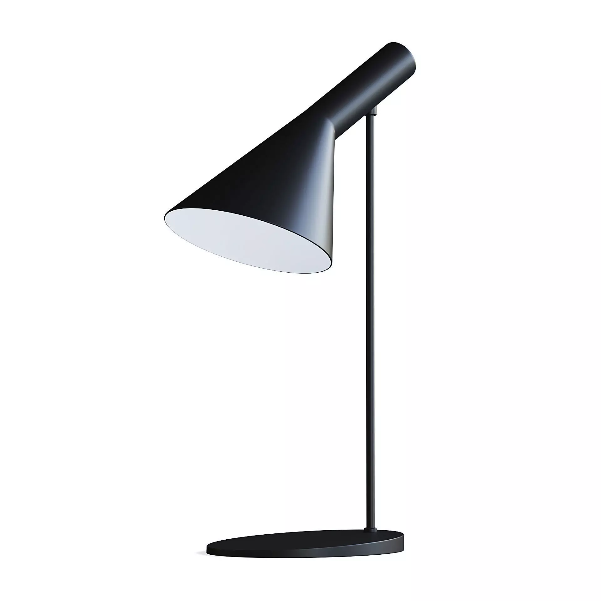 Black Desk Lamp 3D model_0