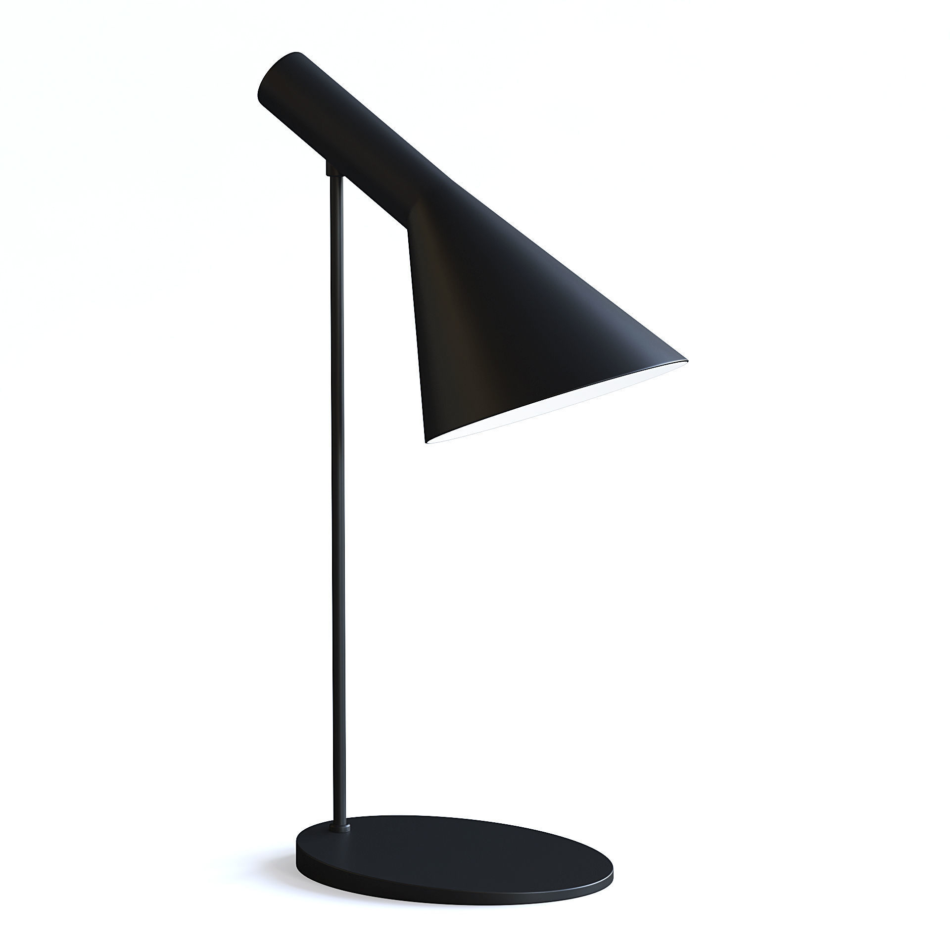 Black Desk Lamp 3D model_1