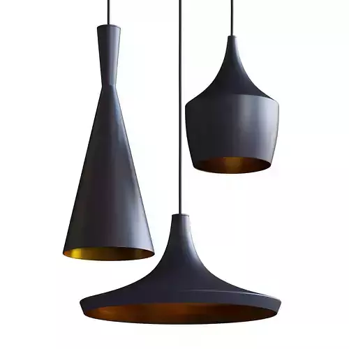 Black and Gold Ceiling Lamp