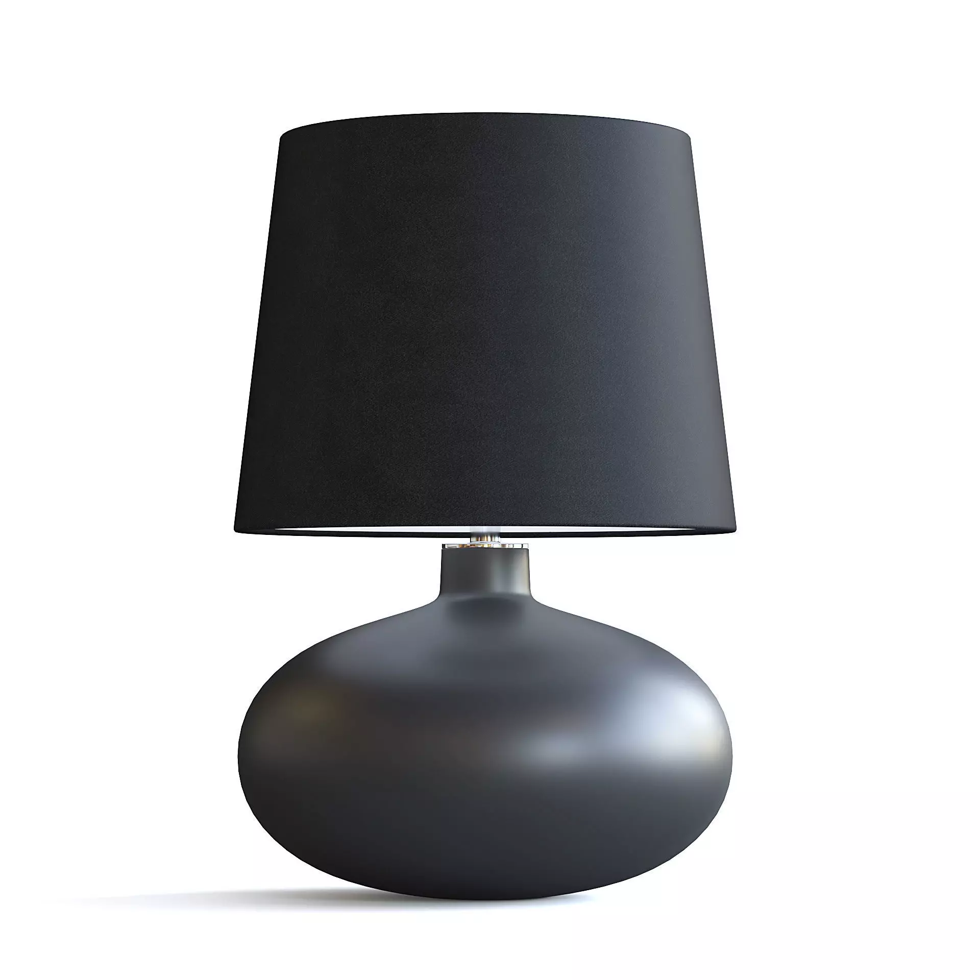 Black Table Lamp 3D model_0