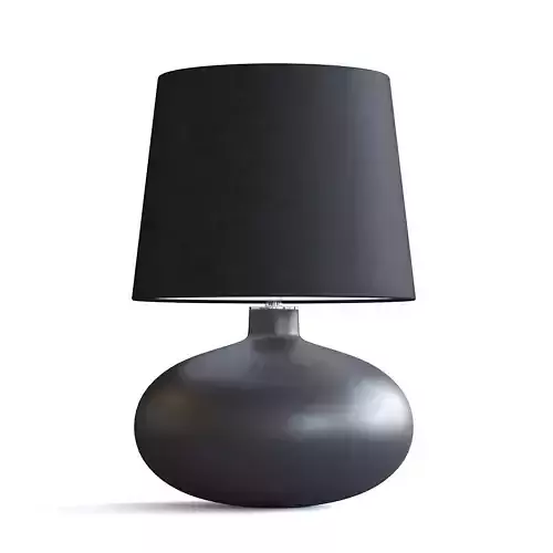 Black Table Lamp 3D model