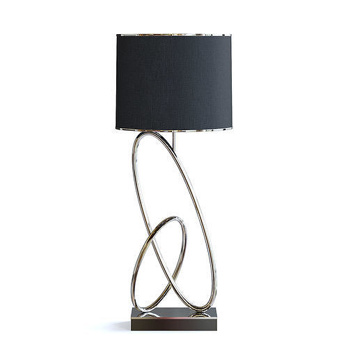 Black Table Lamp 3D model