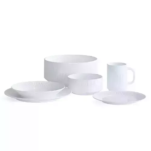 White Tableware Set