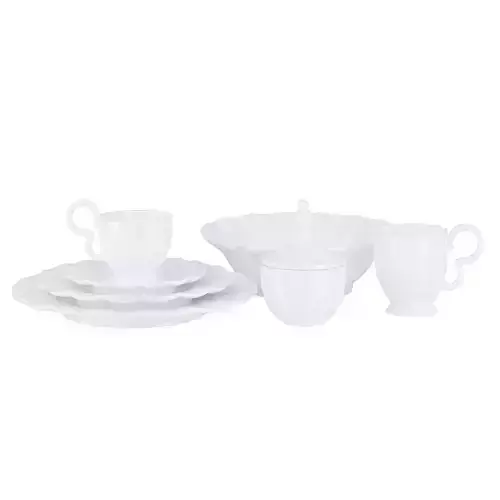 White Tableware Set