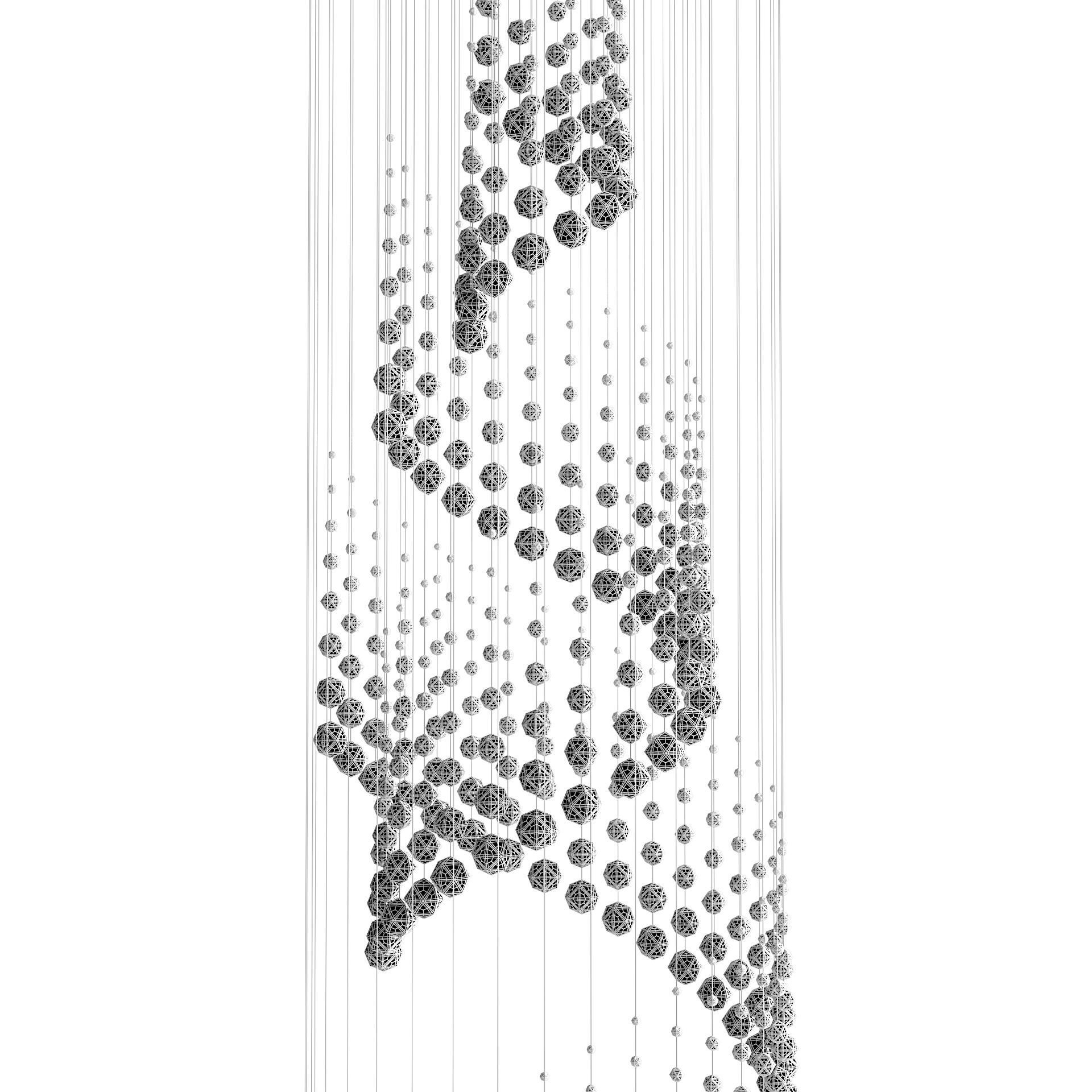 Crystal Ceiling Lamp 3D model_7