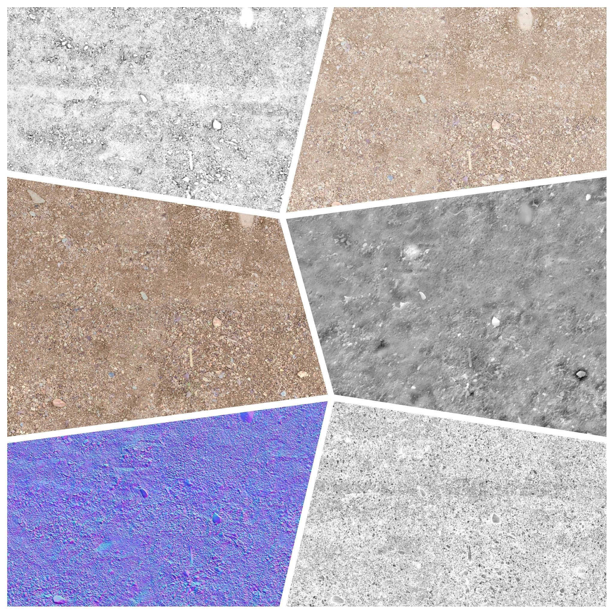 GRAVEL 01 PBR 4K PNG Texture_4