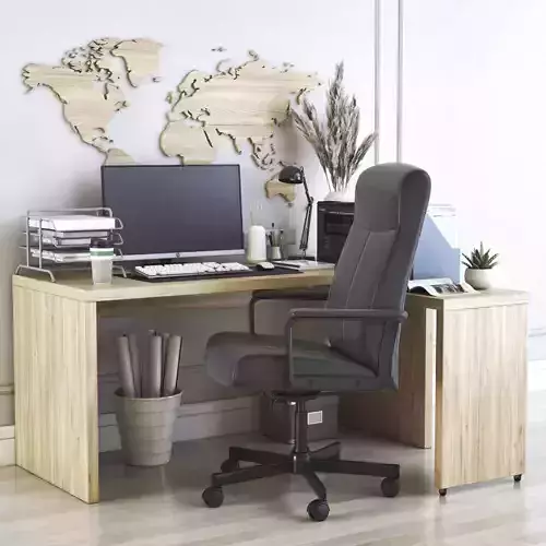 Office workplace 24 3D model