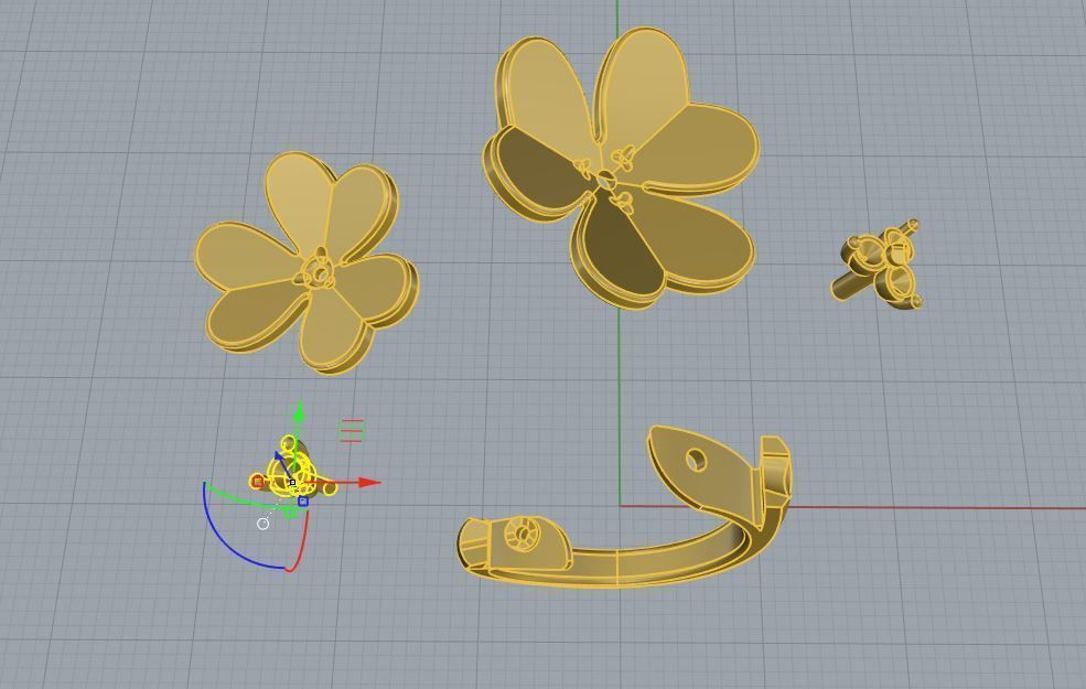 Ring and Earrings 103 3D print model_11