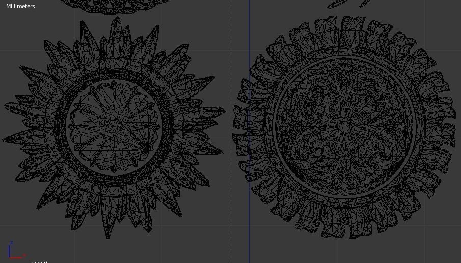 Collection of mirrors 3D model 01 3D model_7