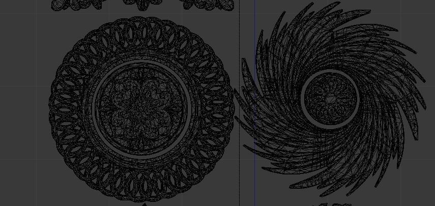 Collection of mirrors 3D model 01 3D model_6