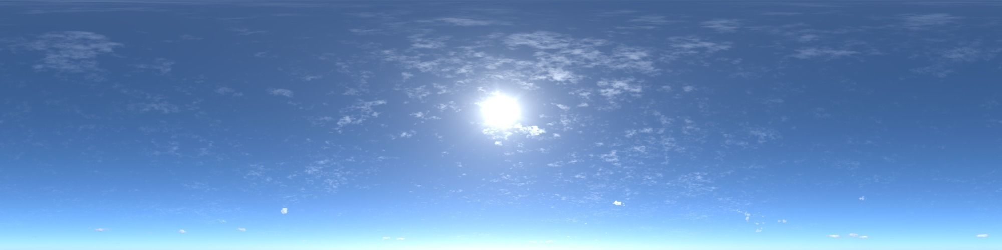 Skydome HDR - Sunny Noon Stratus Clouds Sky - 2 Texture_4