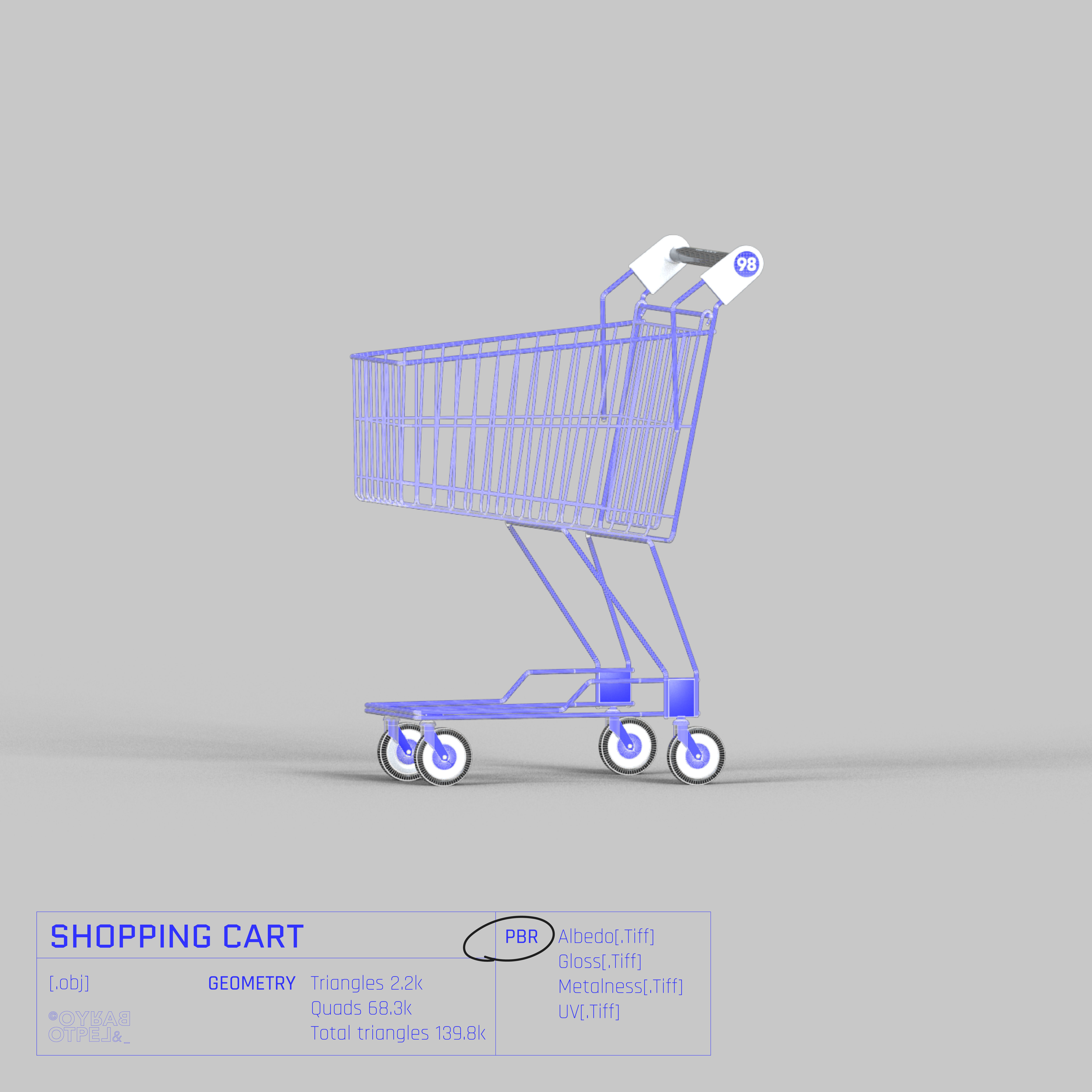 SHOPPING CART 3D model_1