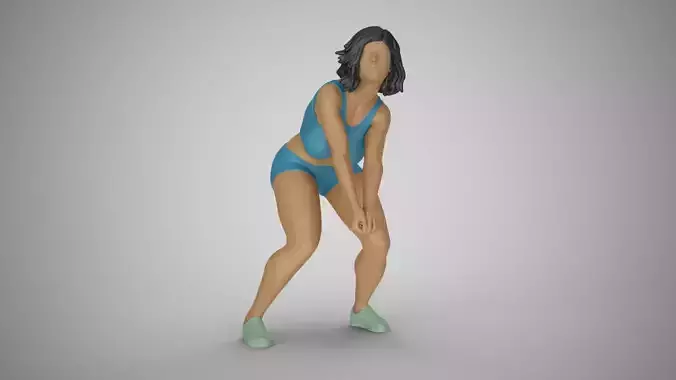 Volleyball Girl 3D print model