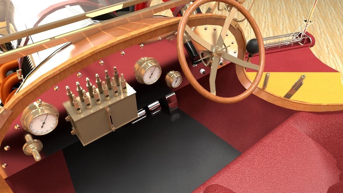 Chitty Chitty Bang Bang car 3D model_6